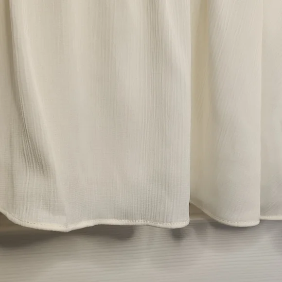 Michael Kors Cream Blouse with Peplum Hem - Picture 7 of 16